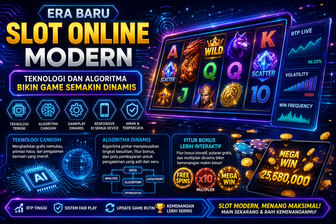 Era Baru Slot Online Modern: Teknologi dan Algoritma Bikin Game Semakin Dinamis
